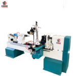 Automatic CNC Wood Lathe Machine for Making Pool Cues with Automatic Clamp Head and Essential Motor Core Component