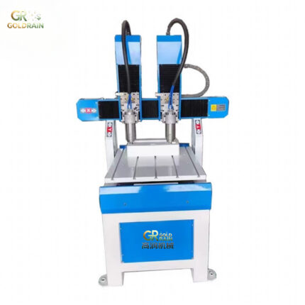 High Precision 4 Axis Woodworking CNC Router 4060 Double Spindle with NC Studio Syntec Richauto Control System for Wood Carving